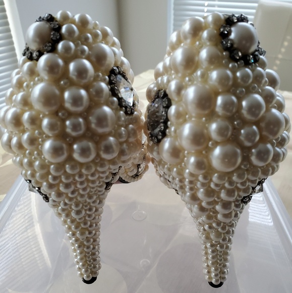 Baoya Fang Handmade Open-Toe Heel Shoes. Size: 6.5 - Picture 4 of 5